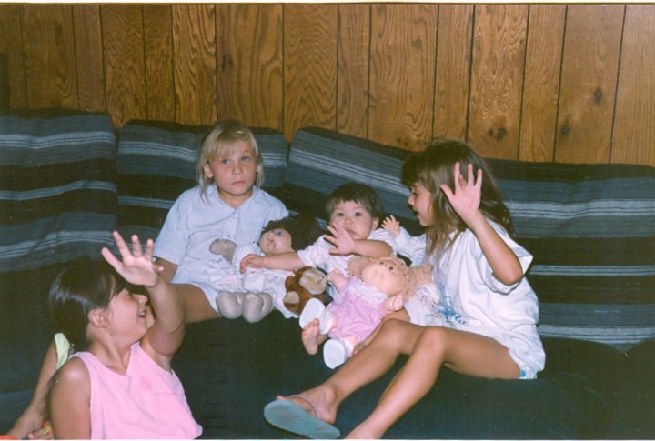 Joni, Linsey, Natasha and Anna 1990